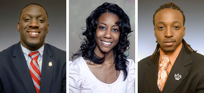 Allahquan Tate, Catherine Hamlin and Reginald Johnson